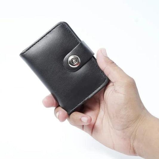Small Black Leather Wallet with Cardholder – ShopFirst.pk