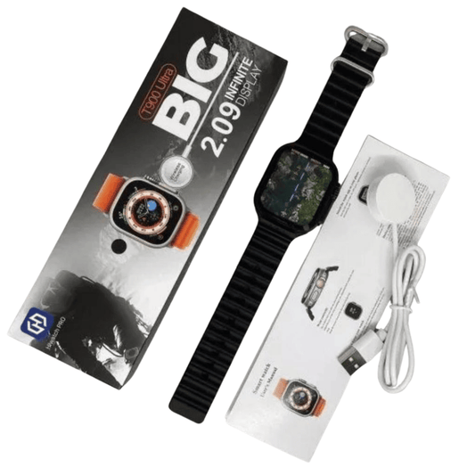 T900 Ultra 2 Smart Watch with box, charger, and accessories