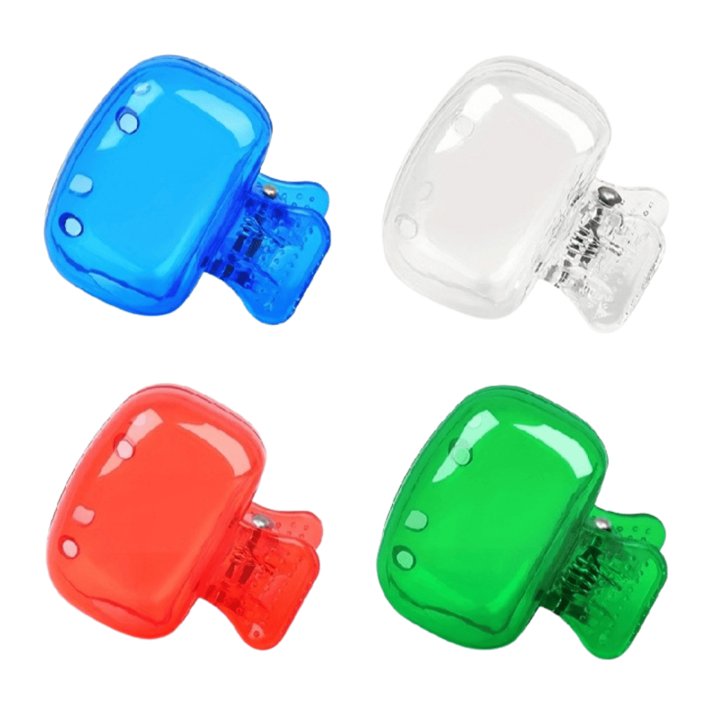 Front and side perspectives of the toothbrush cover highlighting its shape