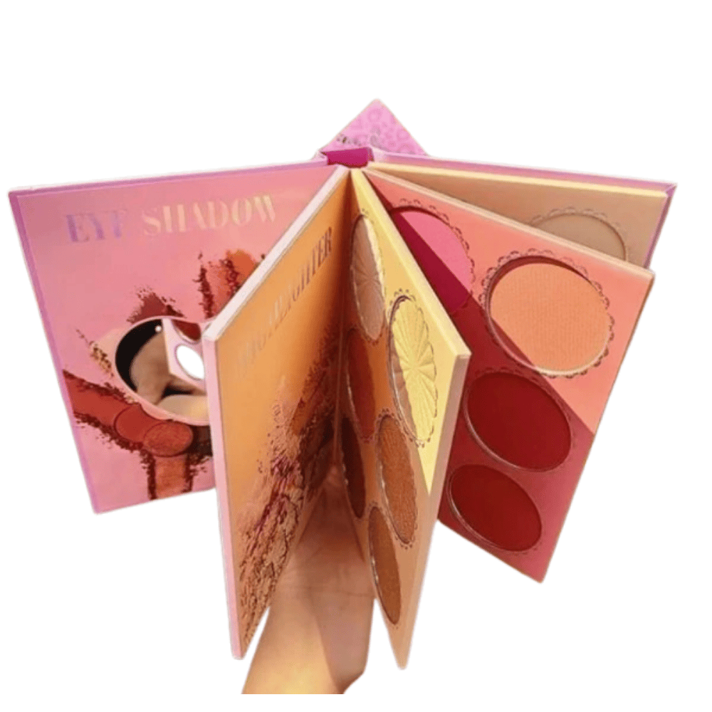 top-view showing all palettes stacked in book-style format