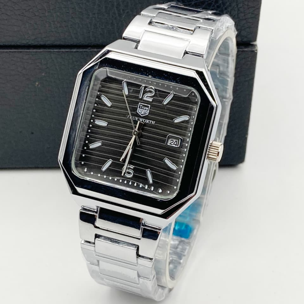 True Worth Date Working Stainless Steel Watch Buy Online Pakistan Best Price