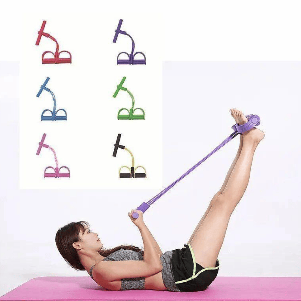 Person using tummy trimmer for core workout