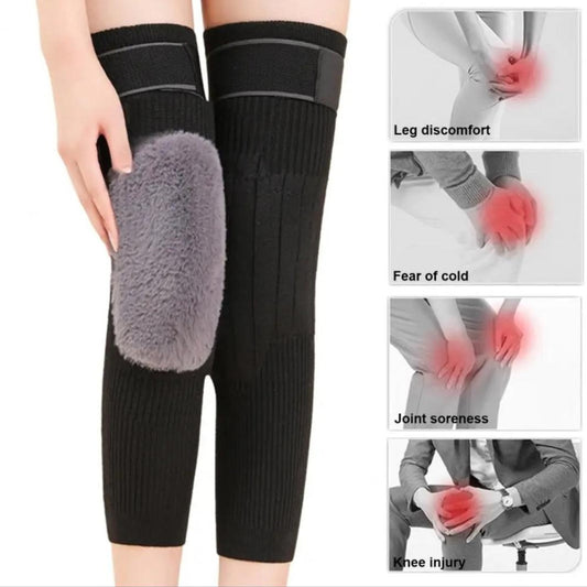 Thermal Knee Warmer Leg Support Sleeves for Winter Use