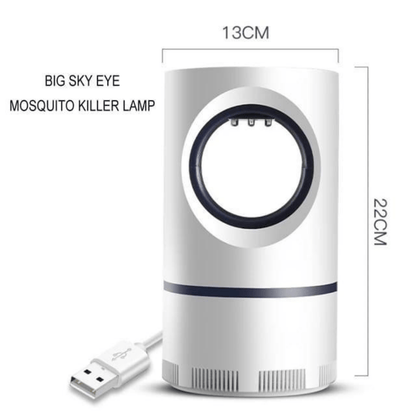 Dimensions displayed for the UV mosquito killer lamp