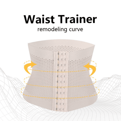 waist-trainer displaying full view of shapewear fit on waist