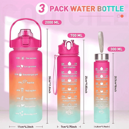 Image of all 3 bottles in one shot