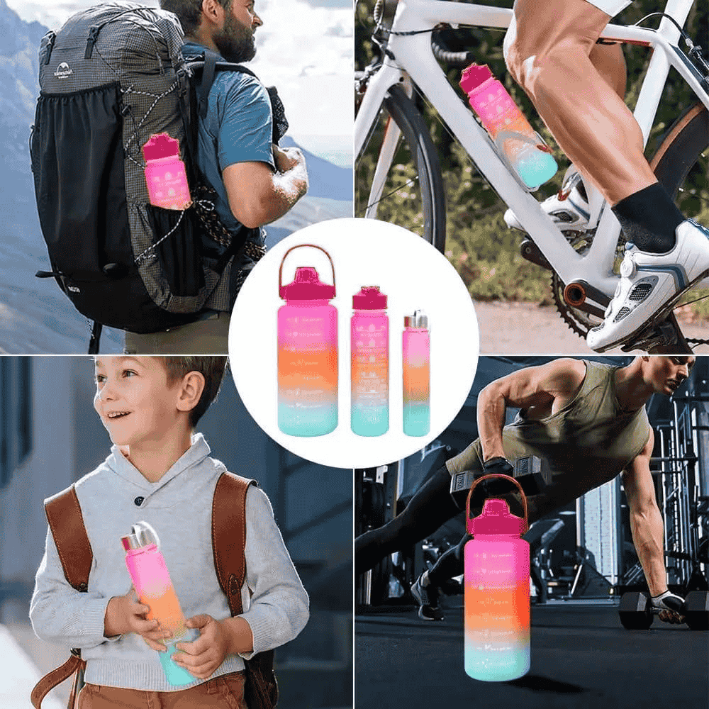 Water bottle being used during exercise or travel