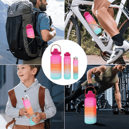Water bottle being used during exercise or travel