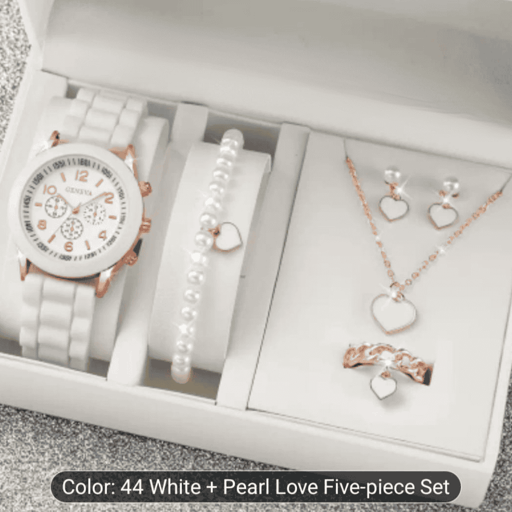 Complete white lovers combo set displayed in a beautiful packaging box