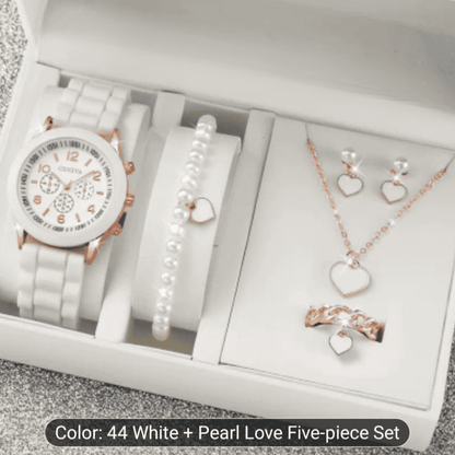 Complete white lovers combo set displayed in a beautiful packaging box