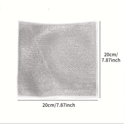 Size and dimensions of dishwashing cloth
