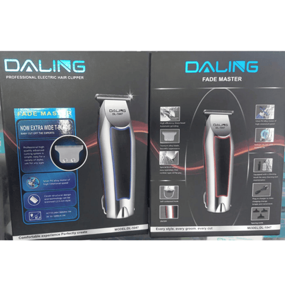 with-boxpack-daling-dl1047-professional-trimmer beside its retail box